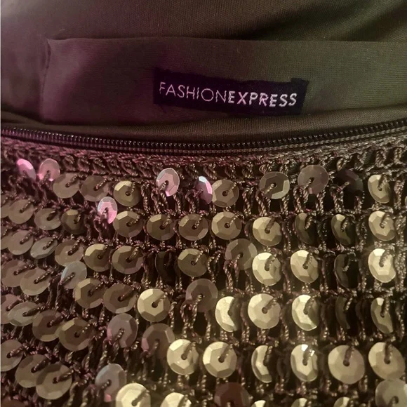 Vintage Crocheted Sequin Hobo/Crossbody Bag - Picture 5 of 9